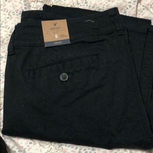 American Eagle Artist Flare Black Pants 6